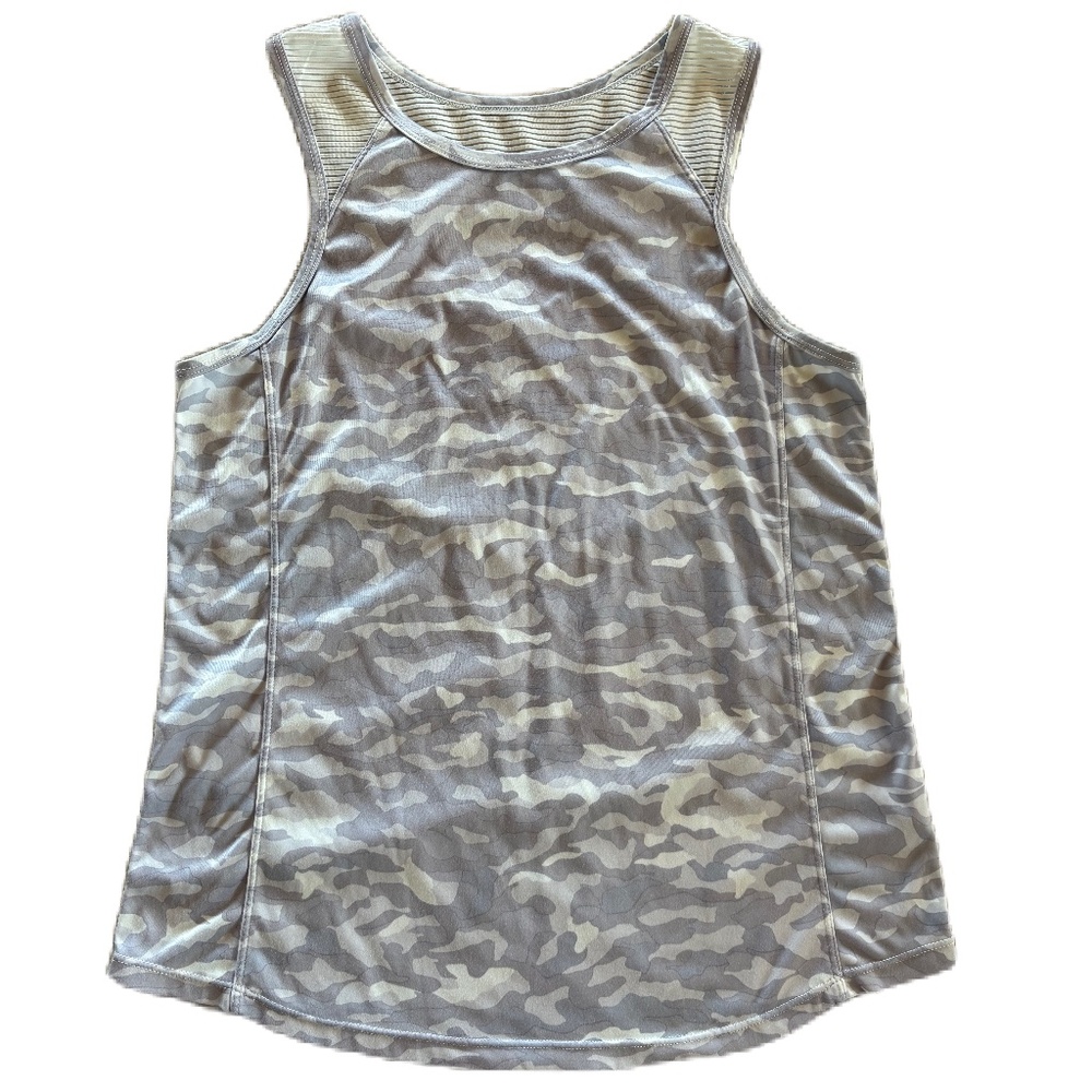 Jockey racerback tank top gray camouflage Medium